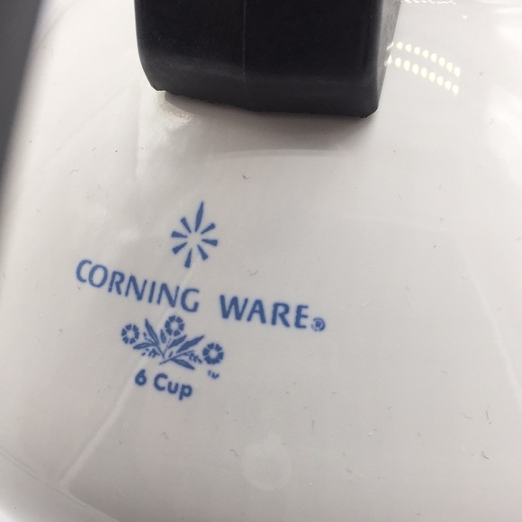 Vintage Corning Ware Blue Cornflower 6 Cup Teapot White with Lid - Picture 3 of 12